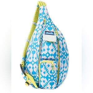 🎉🆕 🎉 Mini KAVU Blue and White Rope Bag-Cool Blot Pattern RETELL $55